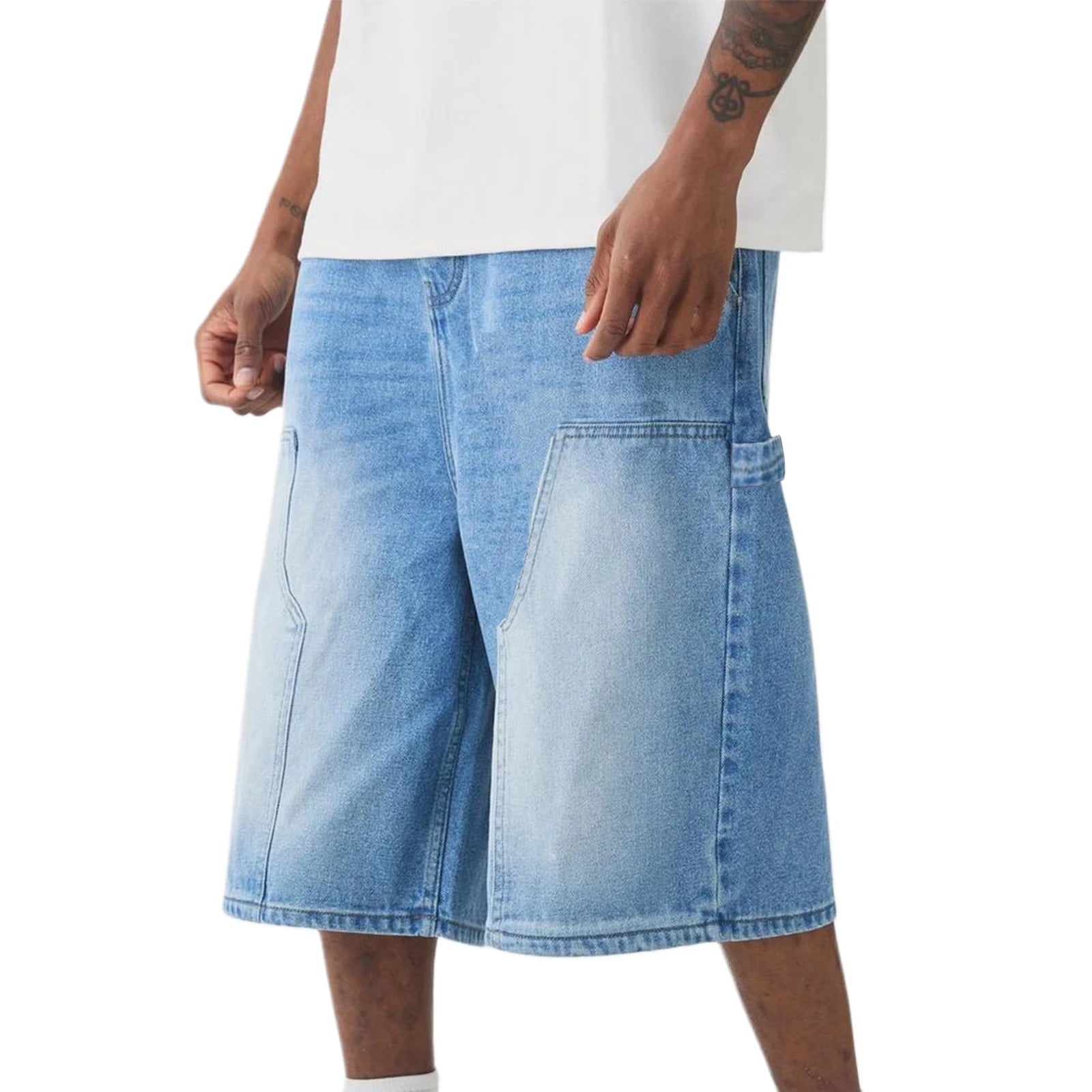 Cargo Denim Shorts